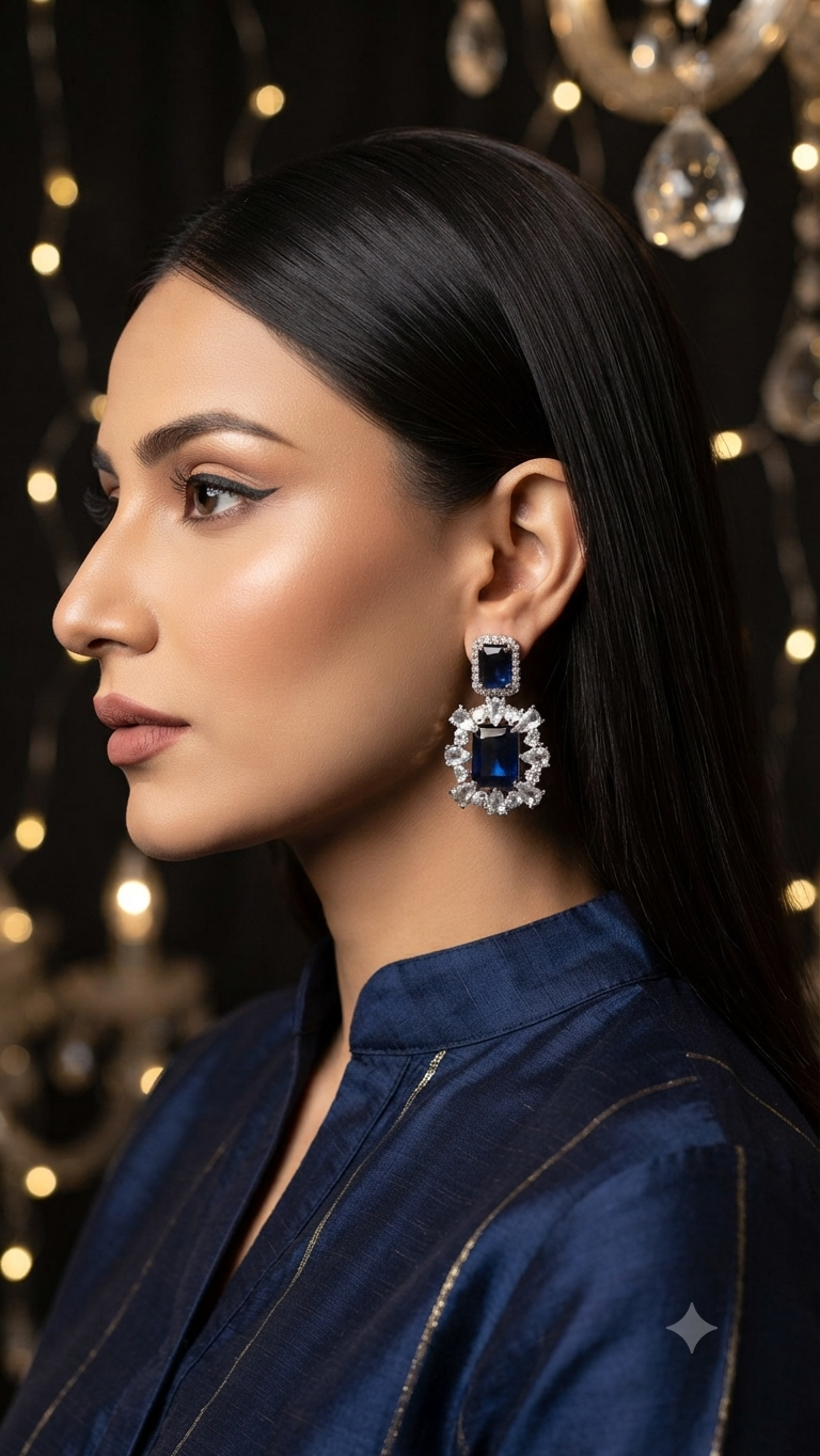 AMALTHEA EARRINGS BLUE