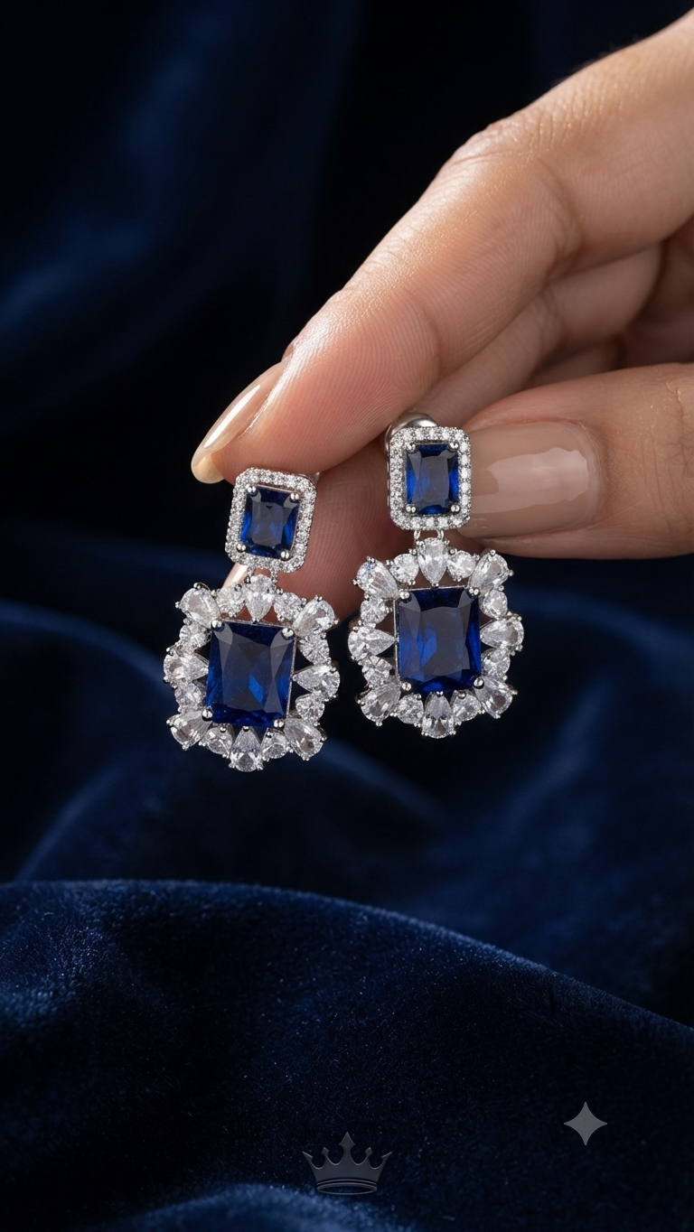 AMALTHEA EARRINGS BLUE