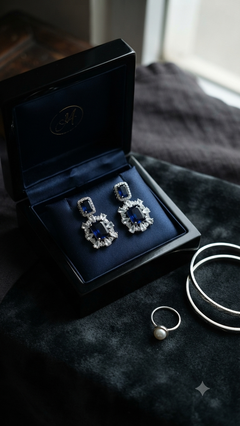 AMALTHEA EARRINGS BLUE