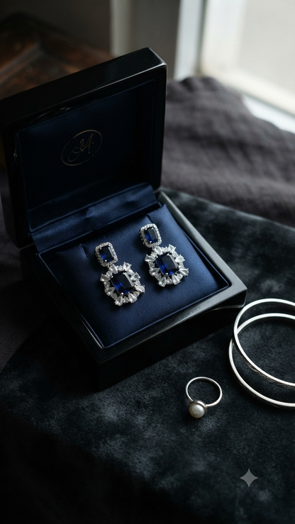 AMALTHEA EARRINGS BLUE