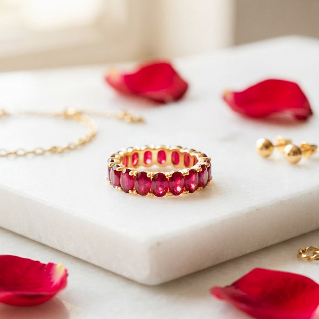 Ruby Red Eternity Ring